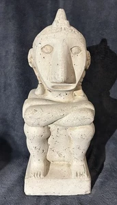 OOAK Austronesian Tribal Art Yene Sculpture Leti Island Indonesia 14” 20Lbs - Picture 1 of 23
