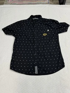 Camicia Harley Davidson stampa allover slim fit con bottoni taglia large - Foto 1 di 11