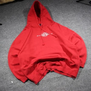 Vintage Pacific Wave Santa Cruz Hoodie Mens 2XL Red Baggy Skater Streetwear Y2K - Picture 1 of 7