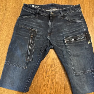 G-Star Raw Powel Super Slim Stretch Dark Blue Denim Mens 32W x 32L  stretch - Image 1 of 4