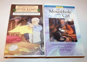 Beatrix Potter The Tailor of Gloucester & The Mousehole Cat (VHS, 2 Tapes) - Picture 1 of 3