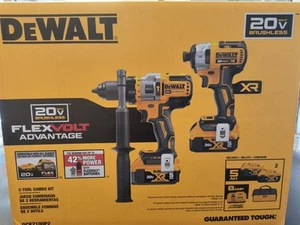 Trapano avvitatore a percussione DEWALT DCK2100P2 20V MAX BL 1/2" e 1/4" nuovo - Foto 1 di 6
