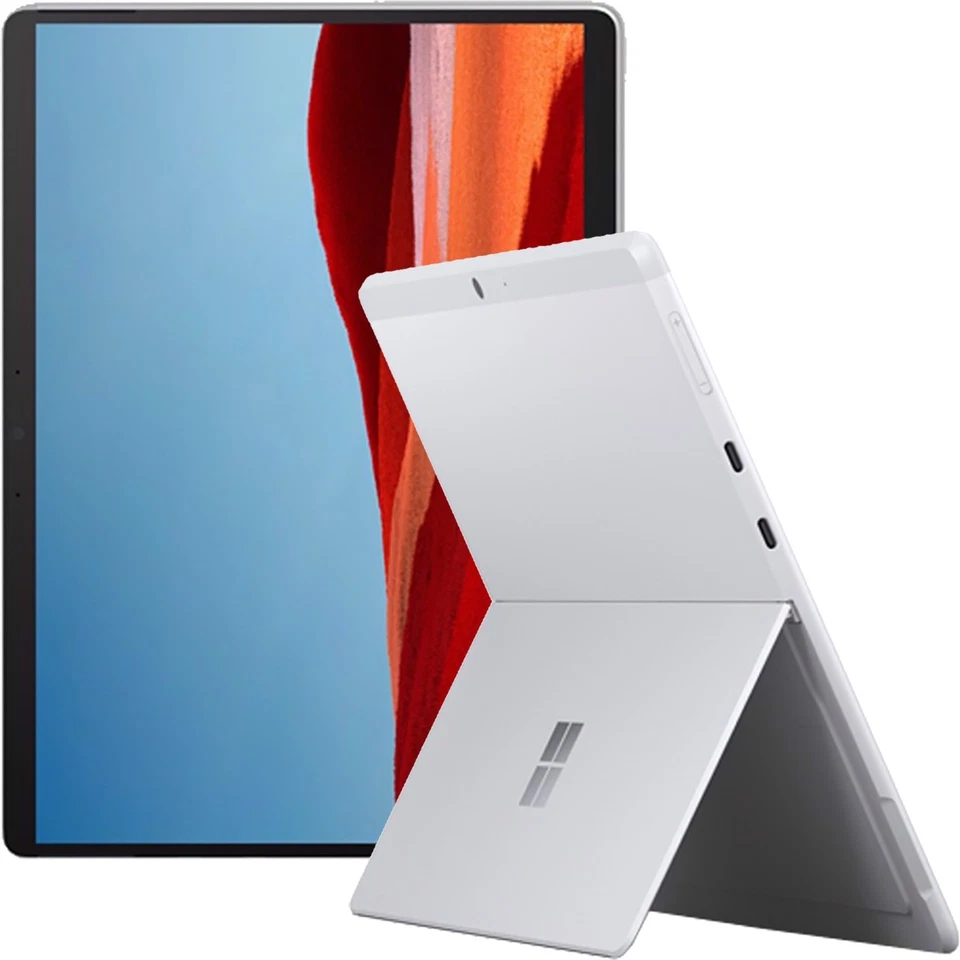 Microsoft Surface Pro X 13 Inch Platinum 256GB + 8GB WIFI Tab NEW - Image 1 of 4