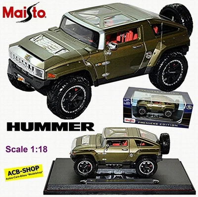 Hummer HX Concept SUV 2 Porte 2008 Verde Matt Metallic 1:18 Maisto 36171 - Immagine 1 di 4