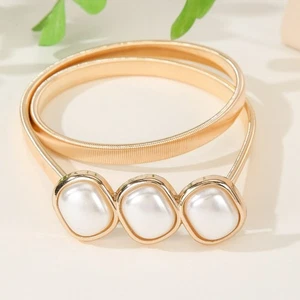 Women Ladies Fashion Dress Decoration Design Buckle Metal Chain Waist Belt - Picture 1 of 7