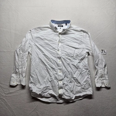 Nautica Dress Shirt Solid White Button Up Dress Long Sleeve Adult Men's 16.5 L - Image 1 of 4
