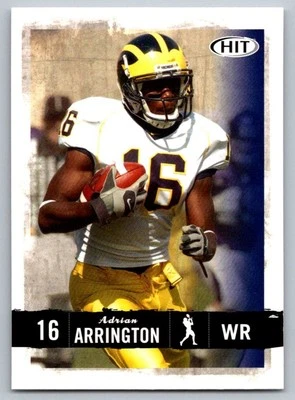 2008 SAGE HIT Adrian Arrington Michigan Wolverines #16 - Image 1 of 2