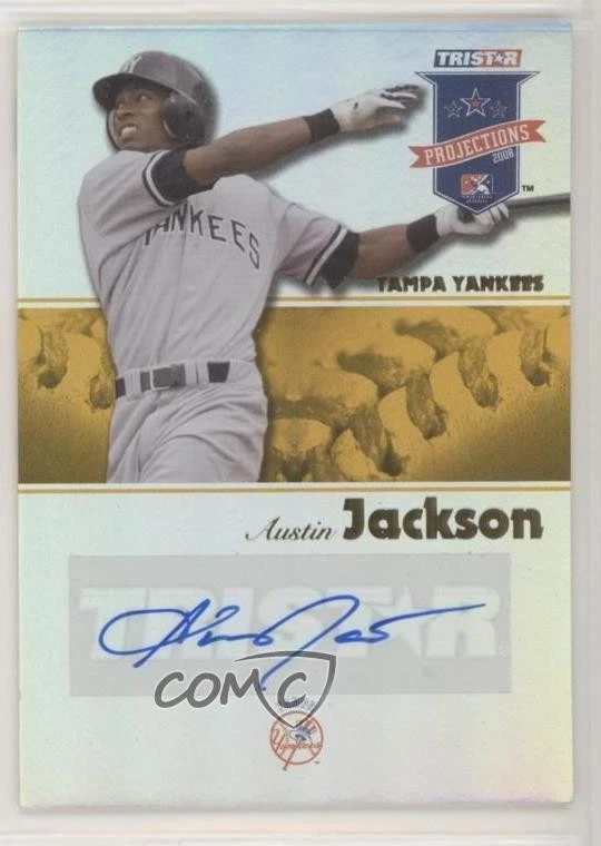 2008 TRISTAR PROjections 黄色反光 /25 奥斯汀杰克逊新秀签名 RC — 第 1/2 张图片