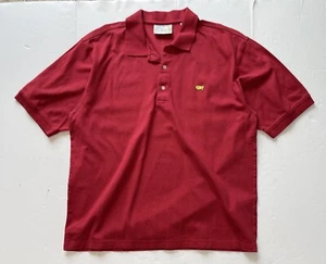 Vintage The Masters Golf Polo Size XL Red 90s Golf Golfing - Picture 1 of 5
