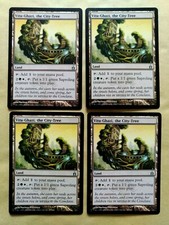 4x vitu-ghazi, the city-tree-mtg ravnica: City of guilds uncommon ex rav