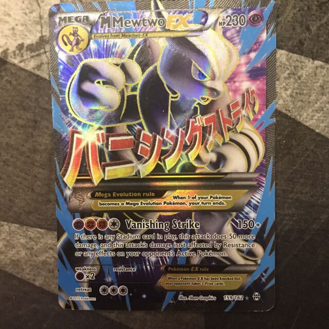 Carta Pokemon Mega Mewtwo Y Full Art / Cartinha Mega Mewtwo