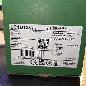 LC1D128U7. 220/240VCONTACTOR. SCHNEIDER - Picture 1 of 1