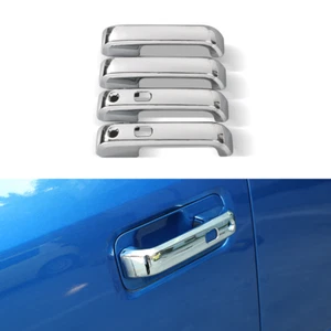 Cubierta de manija de puerta de coche exterior 4 piezas decoración para Ford F150 2015-2019 cromada - Imagen 1 de 7