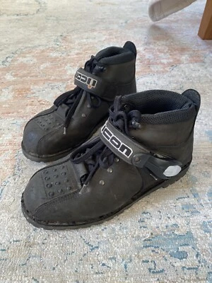 Botas de motocicleta ICON Motorsports Super Duty punta dura hebilla para hombre 8 Foto 1 de 4