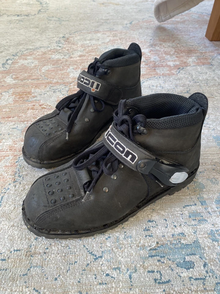 Botas de motocicleta ICON Motorsports Super Duty punta dura hebilla para hombre 8 Foto 1 de 4