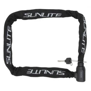 BIKE BICYCLE LOCK CHAIN E BIKE KEY 8x51in BLACK - Picture 1 of 1