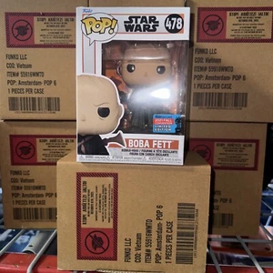 Funko Pop! Star Wars #478 Boba Fett 2021 NYCC exklusiver New York Con Aufkleber - Bild 1 von 6
