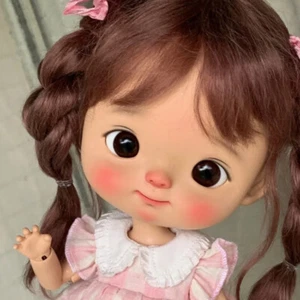 1/8 BJD Puppe SD Kugelgelenk Resin Mädchen großer Kopf glänzende Augen nackte Puppe Geschenke - Bild 1 von 5