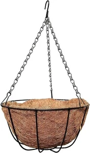4 PIEZAS Cestas Colgantes Jardín 10 Pulgadas Coco-Liner Patio Balcón Decoración - Imagen 1 de 7