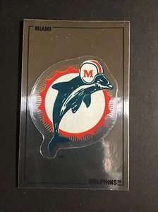 1989 Panini NFL Sticker #334 MIAMI DOLPHINS TEAM FOIL B103 - Bild 1 von 2