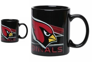 Arizona Cardinals NFL paquete de 2 tazas de café de cerámica de 11 oz juego negro/rojo - Imagen 1 de 4
