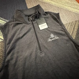 Dunning Golf Vest Mens Medium Gray Black Performance King & Prince Luxury NWT - Picture 1 of 8