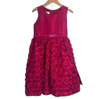 Falda rosa satinada princesa americana corpiño rosa corbata cintura talla 16,5 elegante Foto 1 de 4