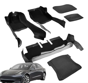 Tesla Model 3 Floor Mats - Fits 2017-2023 Model 3 Guaranteed - All Weather 9 PC - Bild 1 von 7