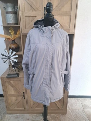 ZeroXposur Women's 2X Reversable Gray Hooded Jacket Adjustable Waist Zip Up - Image 1 of 4