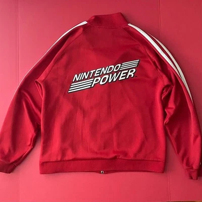 Jaqueta Power Mario Nintendo Vintage, Vermelha Tamanho Adulto Pequena com Zíper - Imagem 1 de 3
