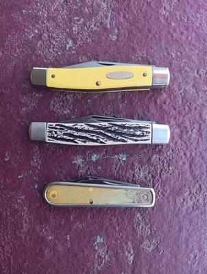 3 navajas de bolsillo vintage Colonial Knife Co 🇺🇸 hechas en EE. UU. Foto 1 de 4