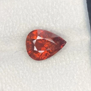 6,05 Karat - Natürlicher SPESSARTIT GRANAT 11,7x9,0 mm Birnenschliff Edelstein - Bild 1 von 4