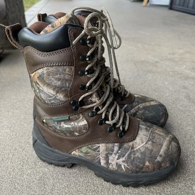 She Hunting Boots Women’s 7 Expedition Ultra Bone Dry Thinsulate Camo 1000gm - Image 1 of 4