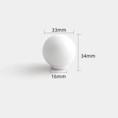 Ceramic Door Knobs Round Drawer Cabinet Cupboard Furniture Pull Handle 11 Colors - Image 1 of 4