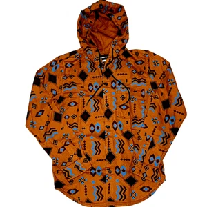 Original Use Hoodie Adult XSmall Brown Southwest Long Sleeve Button Up Pocket - Picture 1 of 11