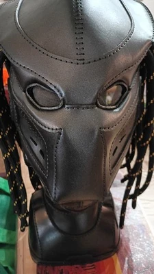 PREDATOR MASK - GENUINE LEATHER - HANDMADE - HIGH QUALITY - Image 1 of 4