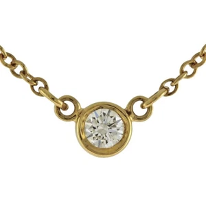 Tiffany&Co. Collier K18 Gelbgold Diamant Meterware 0,05ct gebraucht - Bild 1 von 10