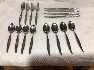 Avon Rose Forge Stainless Korea 16 Piece Flatware Set Forks Knives Spoons - Picture 1 of 2
