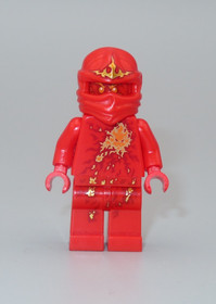 LEGO Kai NRG Ninjago Red energy pattern minifigure Ninja 9591