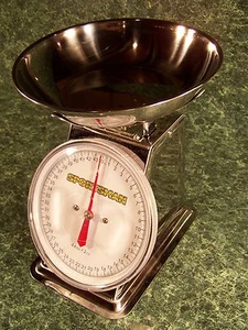 44 LB. ZIFFERBLATT PLATTFORMWAAGE mit SCHÜSSEL Edelstahl Neu Pacel produzieren Lebensmittel  - Bild 1 von 1