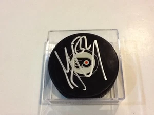 Mark Streit Signed Philadelphia Flyers Hockey Puck Autographed a - Picture 1 of 1