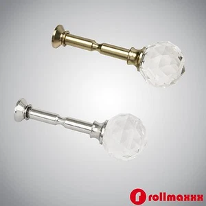 ROLLMAXXX Kristalle Vorhang Raffhalter Raffhaken Wandhaken Gardinenhalter - Bild 1 von 3
