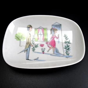 Rosenthal Porzellan Schale Raymond Peynet Design 50er 60er Jahre Porcelain Dish. - Picture 1 of 4