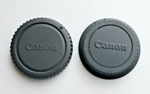 Genuine Canon DSLR EOS Body Cap and Rear Lens Cap. Never Used - Picture 1 of 2