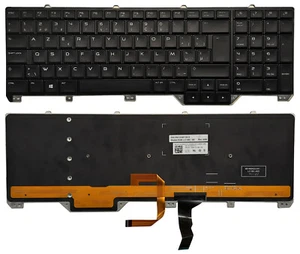 ORIGINAL CLAVIER BELGIË DELL Alienware 17 R2 R3 ZWART AZERTY LED - Picture 1 of 3
