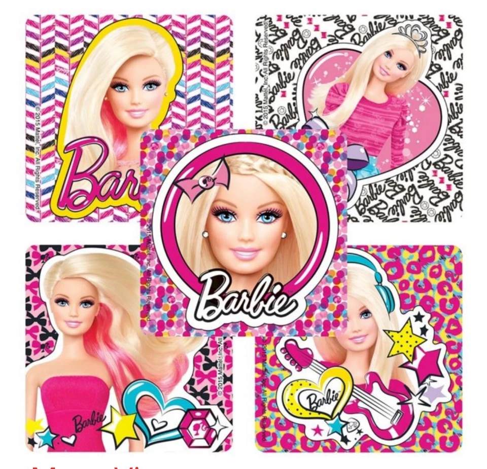 20 Barbie Pic Stickers Party Favors Teacher Supply Mattel - Image 1 of 1