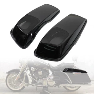 Vivid Black 6x9" Speaker Lids CVO Style For 2014-2023 Harley Touring Saddlebags - Picture 1 of 12