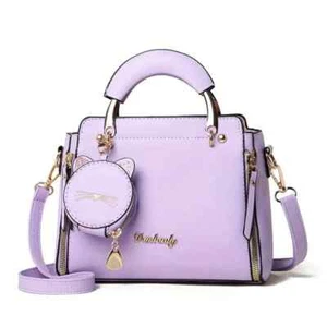Cute Cat Design Handbags, Trendy PU Leather Crossbody Bag, Women's Shoulder Bag - Picture 1 of 5