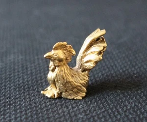 1 PC. FENG SHUI MINI BRASS ROOSTER STATUE GOOD LUCK ANIMAL FIGURE HOME DECOR ART - Picture 1 of 3