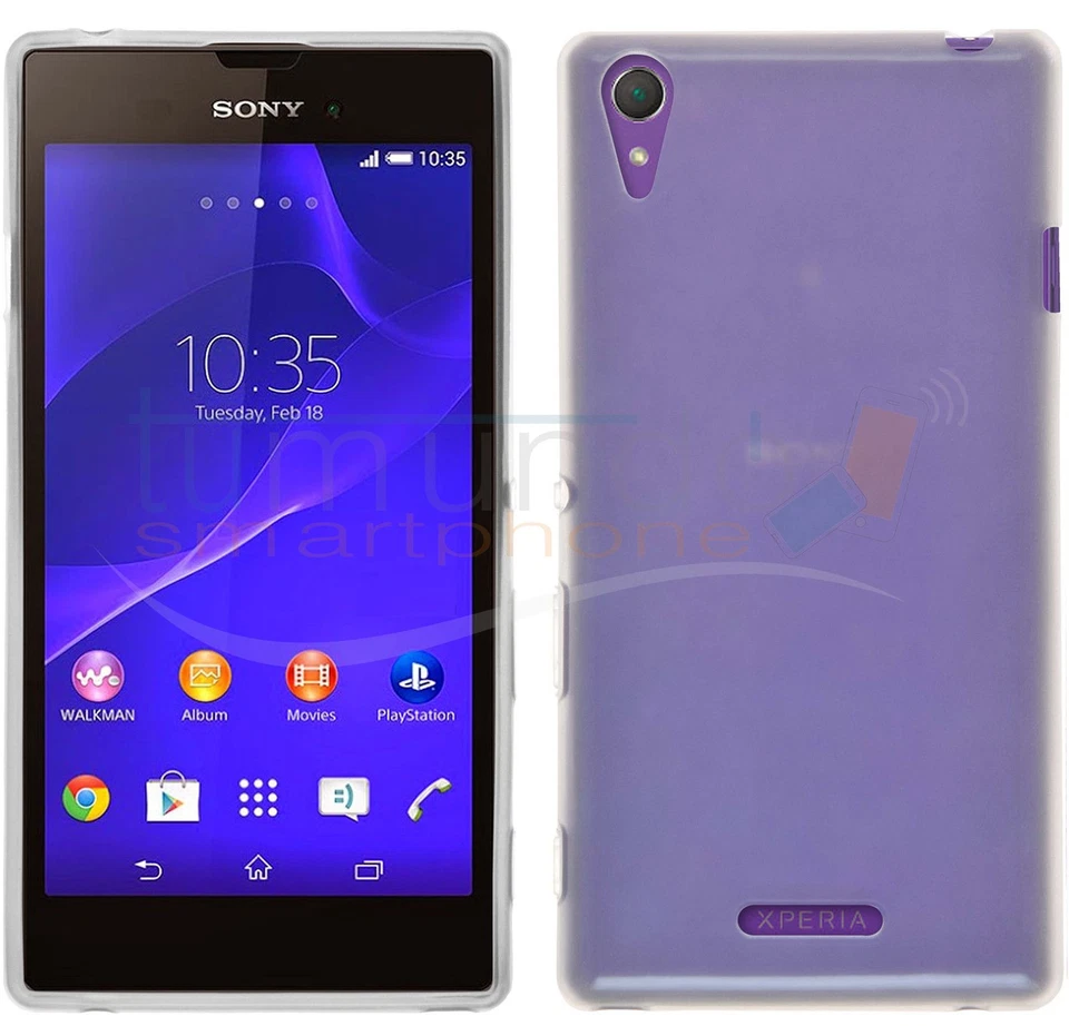 Funda Gel Tpu Trasparente + Protettore Di Schermo Per Sony Xperia T3 In Spagna - Immagine 1 di 1